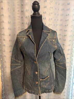 Bebe Jean jacket size small. Never worn.